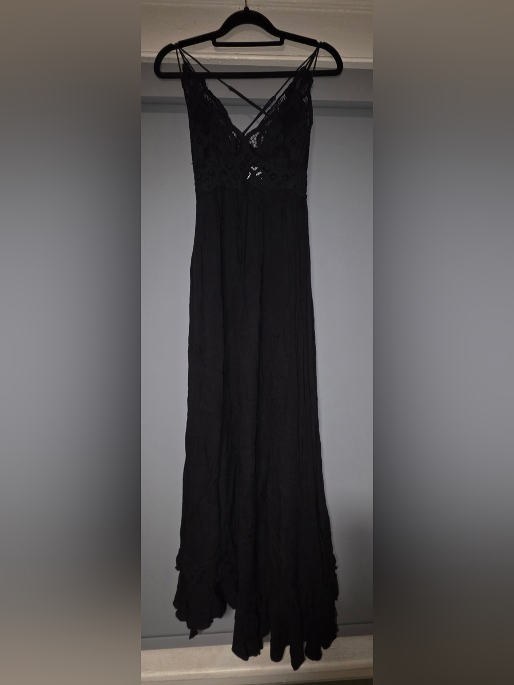 Free people Black Maxi dress -adella